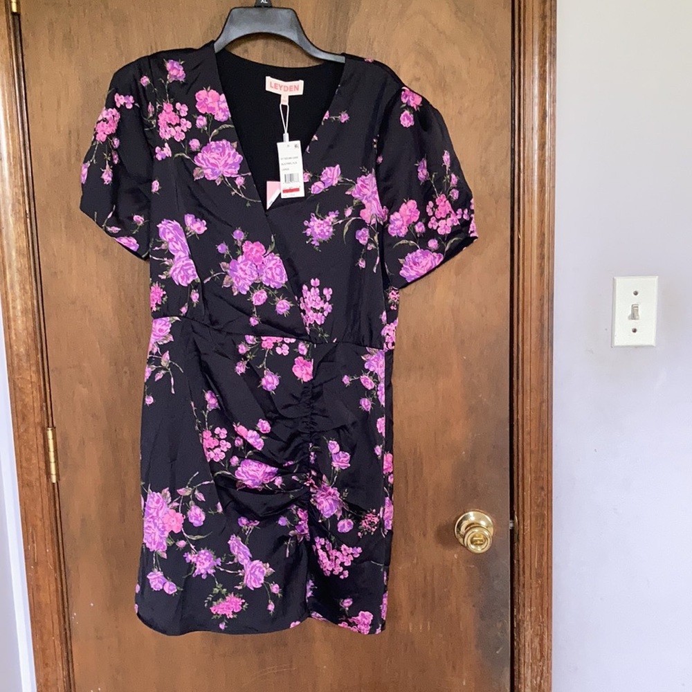 Leyden floral print retro dress size L - Picture 12 of 16